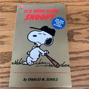 It's Your Turn, Snoopy by Charles M. Schulz paperback Book 1978 Peanuts Comic